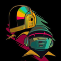 ”Daft Punk 3D Wallpaper