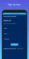 Free prime accounts Cartaz