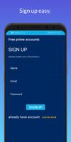 Free prime accounts Affiche