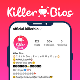 Bio for IG - Killer Bios