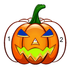 Halloween Color By Number Scary Coloring Pixel Art icono