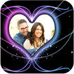 ”Neon Heart Photo Frame