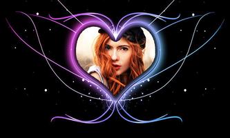 Neon Heart Photo Frame স্ক্রিনশট 1