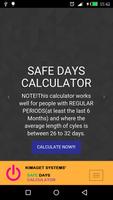 Safe Days Calculator poster