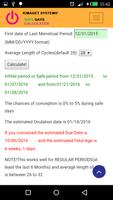 Safe Days Calculator screenshot 2