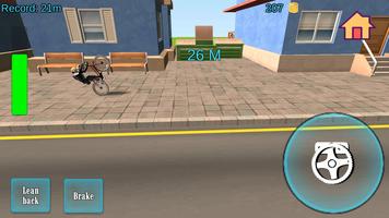 Wheelie Bike 2D capture d'écran 3