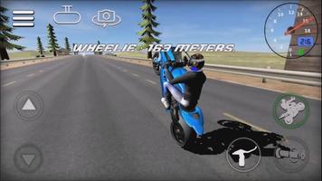 Wheelie Bike 3D game Affiche