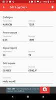 Ham Radio Logger ภาพหน้าจอ 1