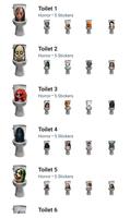 Sticker Toilet Horror Creepy Poster