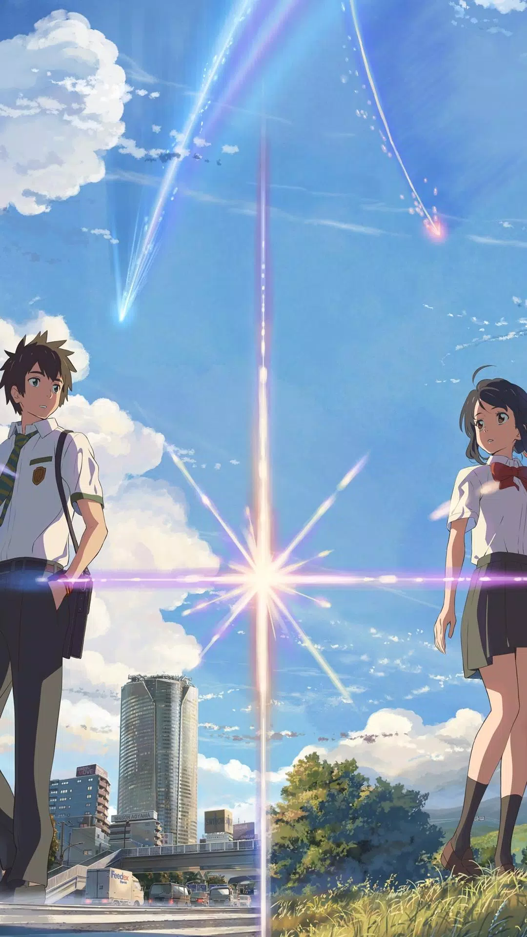 Live wallpaper Kimi no Na wa your name is / interface personalization