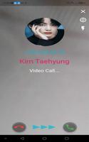 Kim Taehyung Fake Video Call captura de pantalla 1
