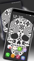 Black White Skull Wallpaper screenshot 1