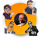 ikon Leader Stickers for WhatsApp, WAStickerApps