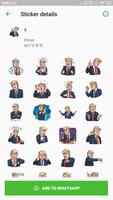 Dump Trump Stickers for WhatsApp, WAStickerApps capture d'écran 1
