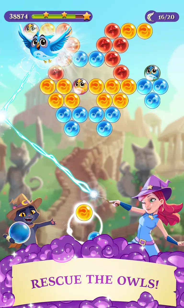 Release the fairies, beat the evil Wilbur in 'Bubble Witch 3 Saga