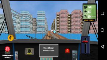 Fast Train Driving Simulator 2 اسکرین شاٹ 1