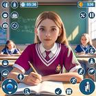 School Girl Life Simulator 3D icône