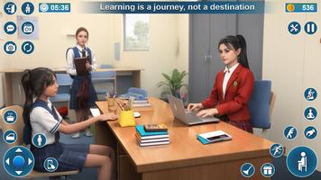 School Girl Life Simulator 3D capture d'écran 1