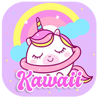 Fonds d'écran Kawaii, fonds d'écran Licorne icône