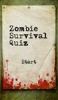 Zombie Survival Quiz Cartaz