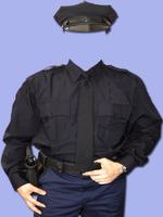 Police Uniform Photo Frame الملصق