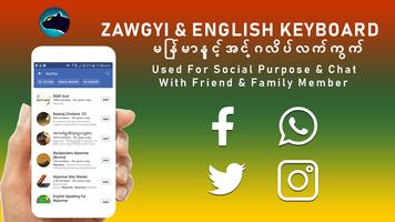 Zawgyi keyboard Myanmar keyboard Zawgyi font скриншот 1