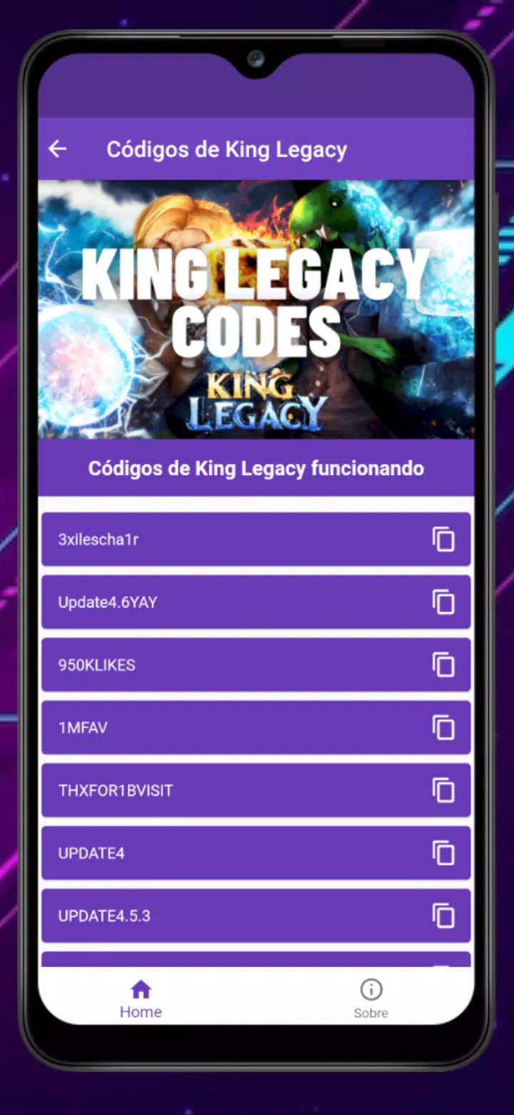 código de king led