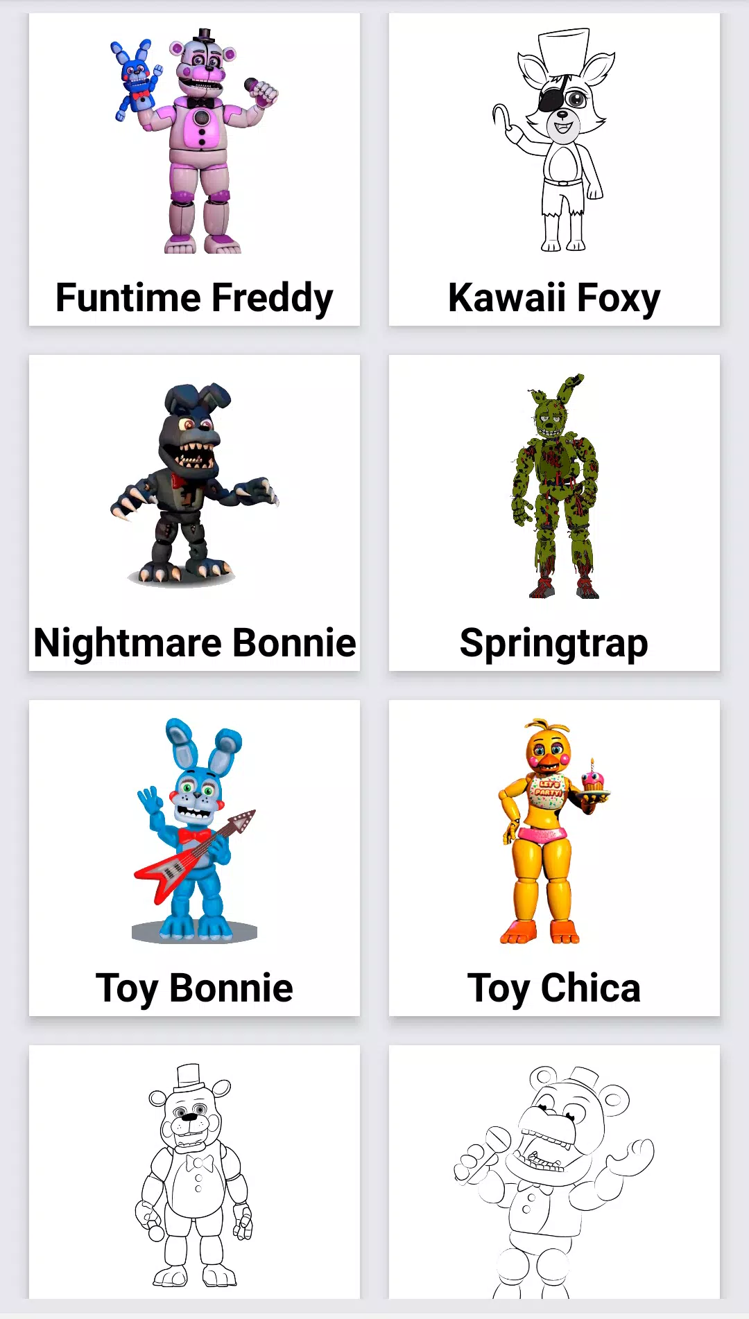 Download do APK de Como desenhar personagens FNAF para Android