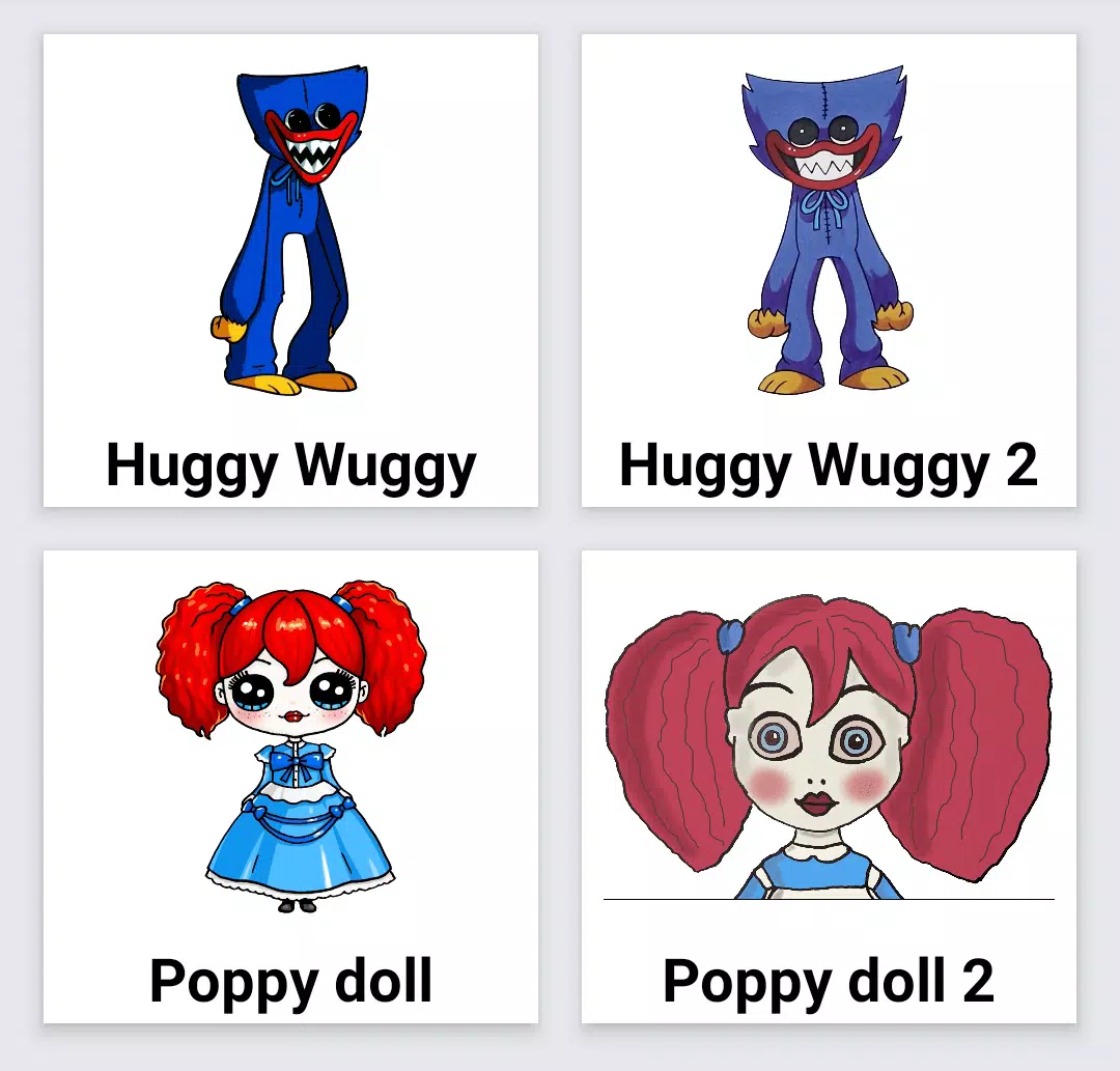 How to Draw Poppy Playtime Characters