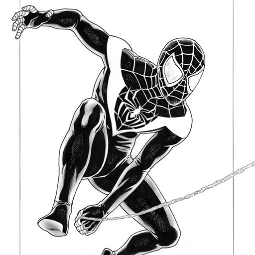 How to draw Spider boy step by step