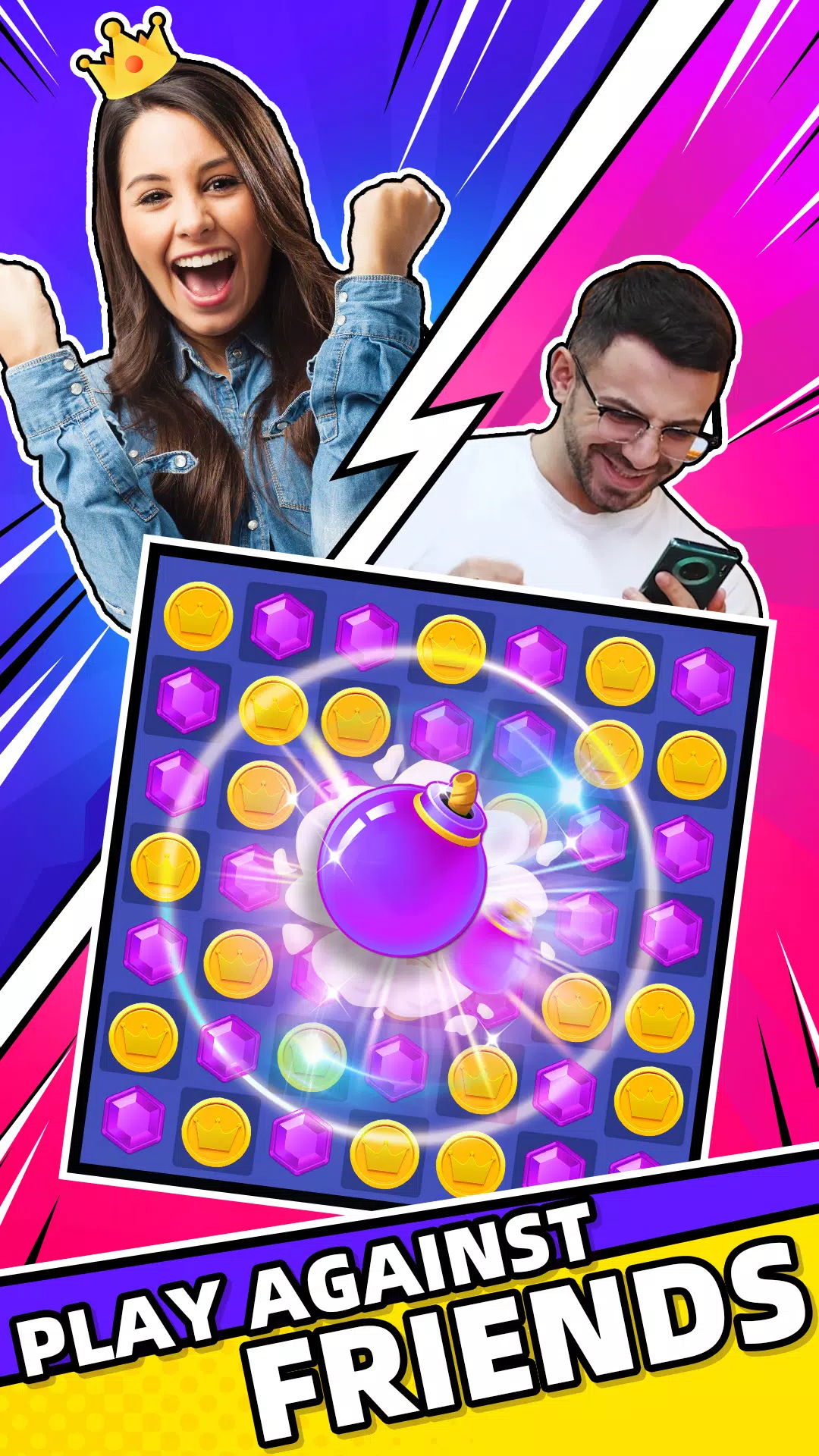 Jewel Party: Match 3 PVP