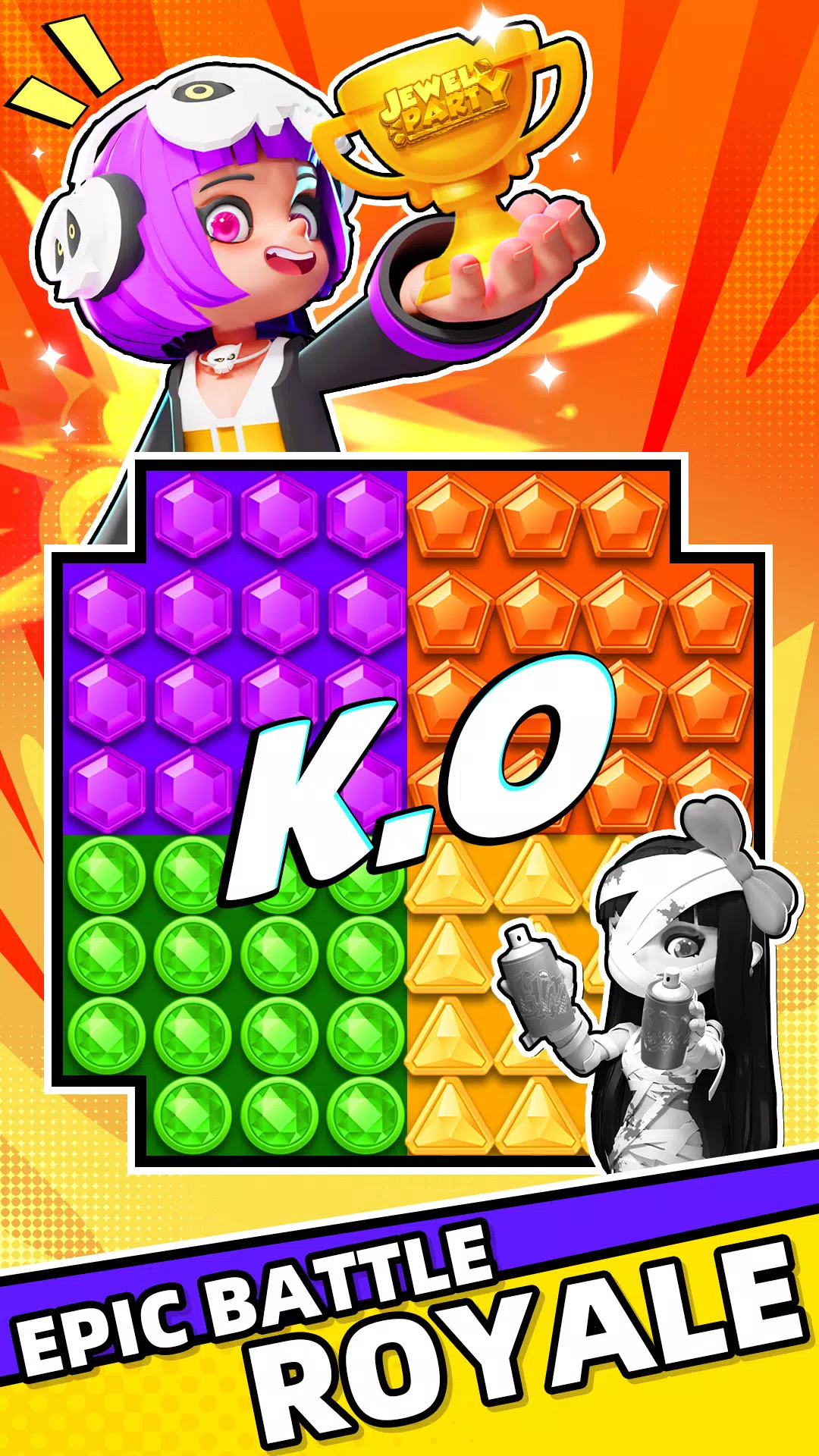 Jewel Party: Match 3 PVP