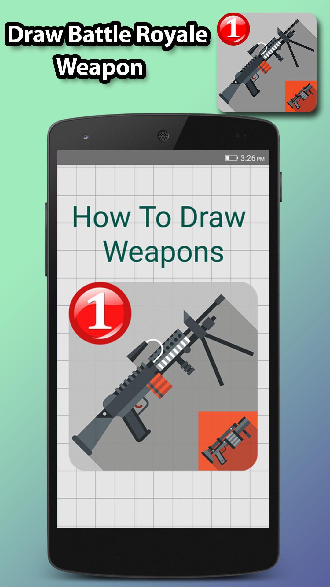 How To Draw Guns Step By Step Weapon Drawing For Android Apk Download - roblox gun tutorial how to make a gun