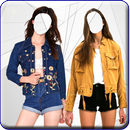 Women Jeans Jacket Photo Suit APK