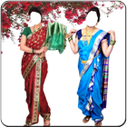 Women Marathi Saree Photo Suit icône