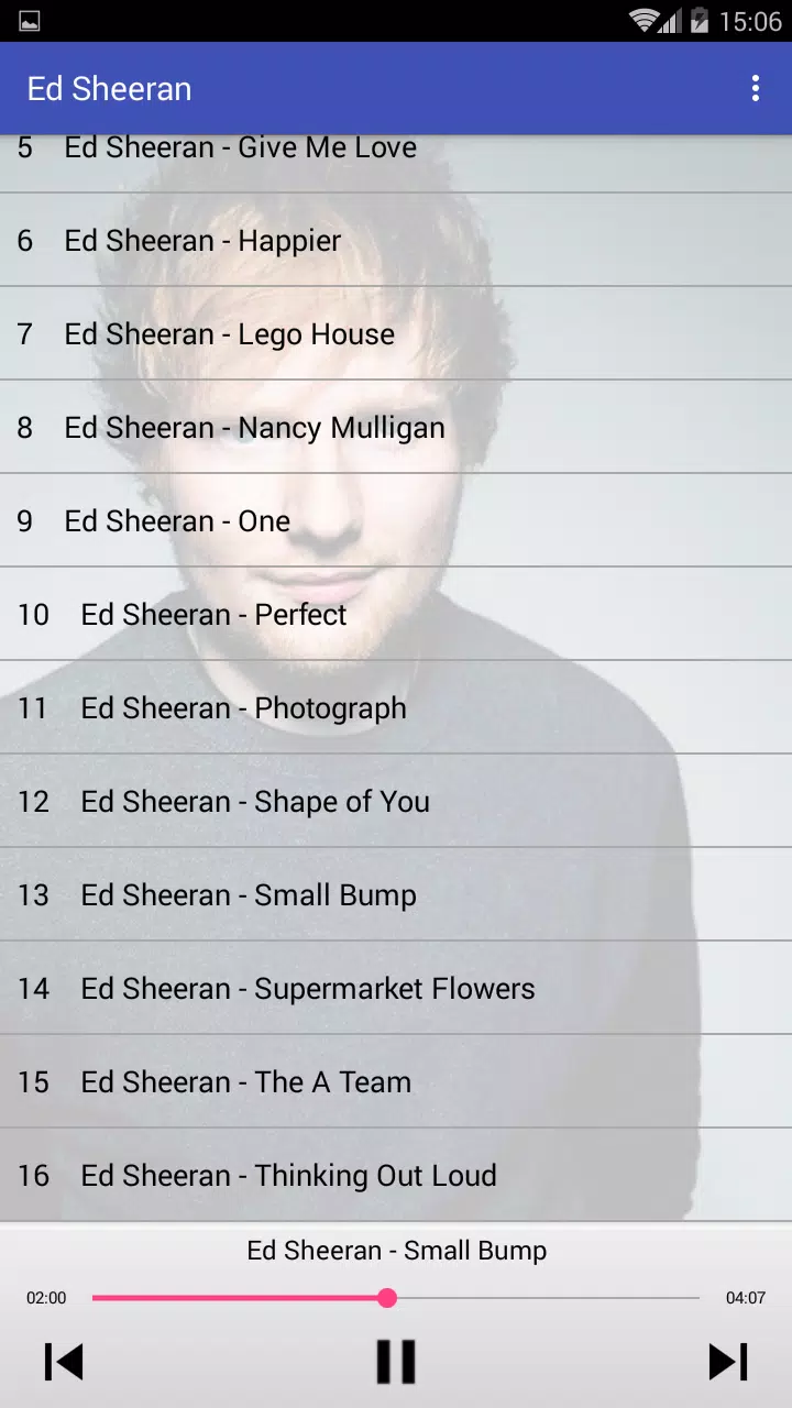 Ed Sheeran MP3 Songs APK for Android Download