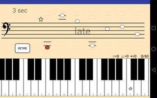 Music notes training for piano Plakat
