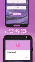 BeFree Diary :Secret Diary With Lock | Fingerprint اسکرین شاٹ 2