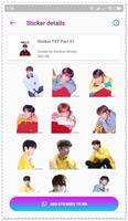 Sticker TXT KPOP WAStickerApps screenshot 2