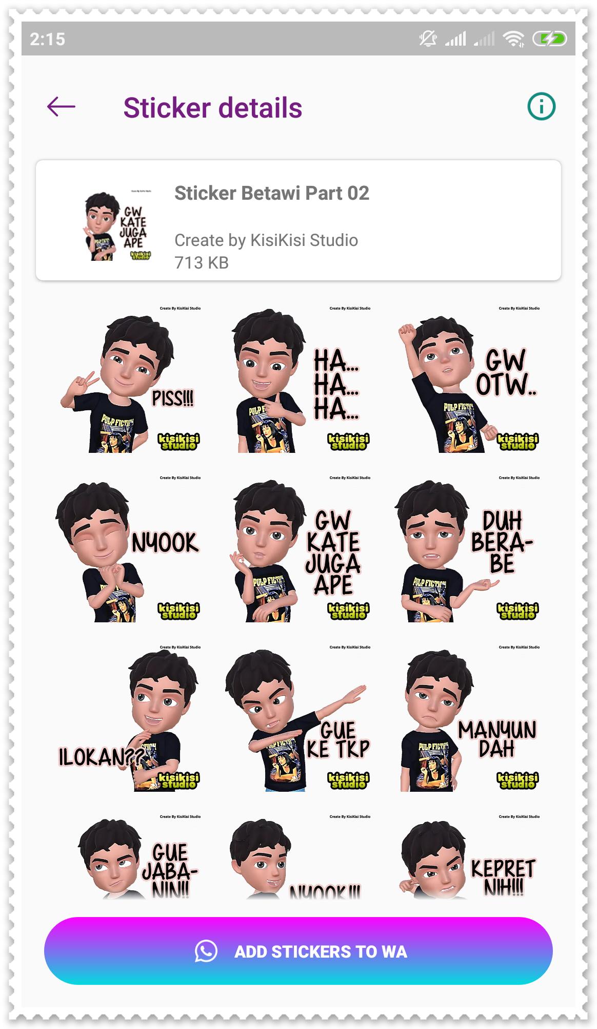 Stiker Betawi Lucu Wastickerapps For Android Apk Download