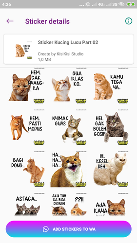 35+ Trend Terbaru Stiker Wa Kucing Kartun