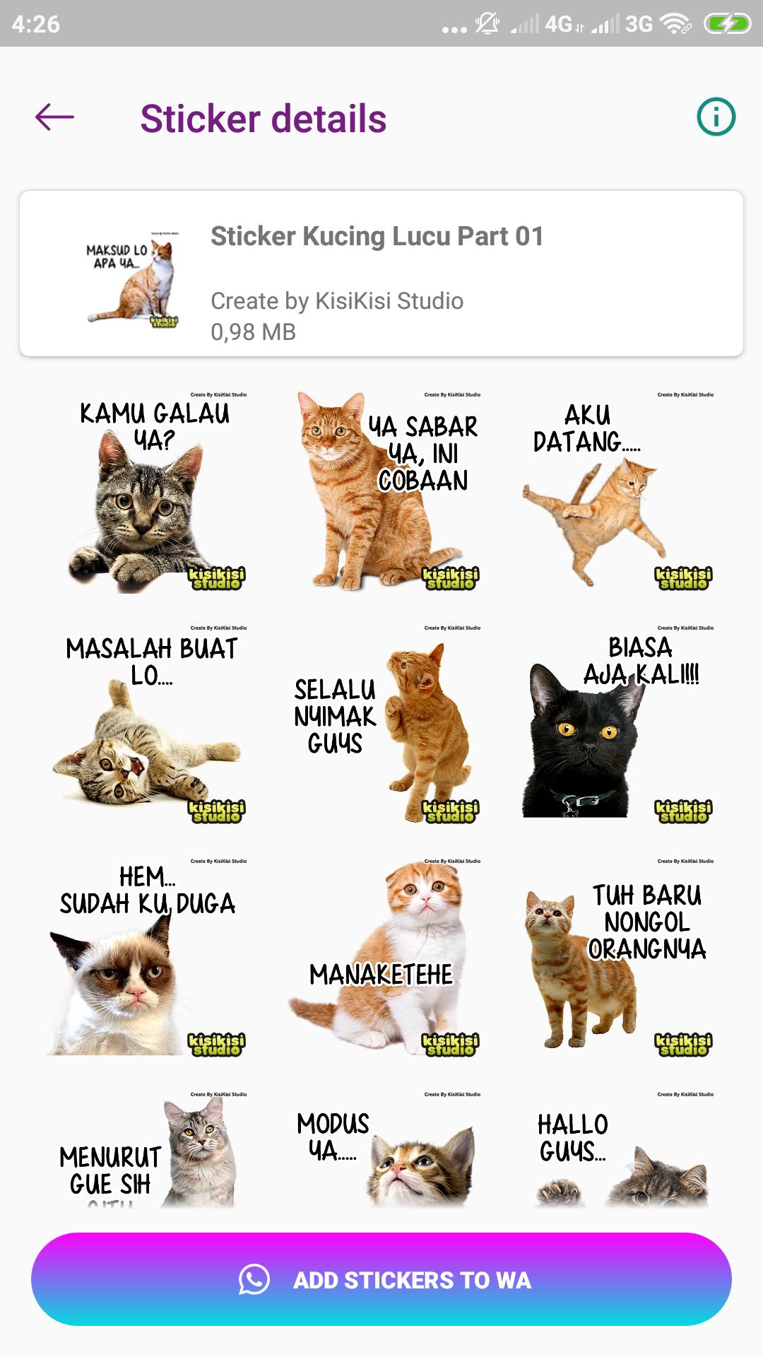 Stiker Kucing Lucu Wastickerapps For Android Apk Download