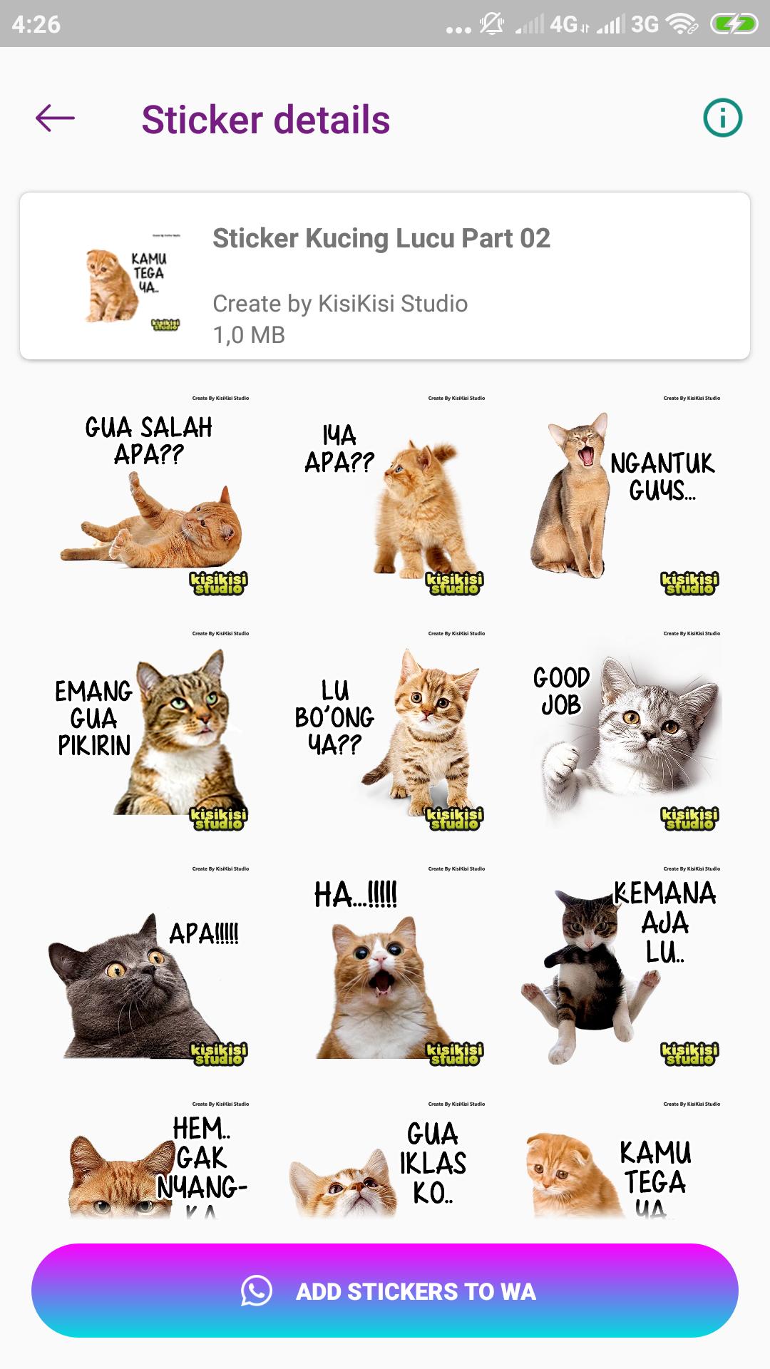 Stiker Kucing Lucu Wastickerapps For Android Apk Download