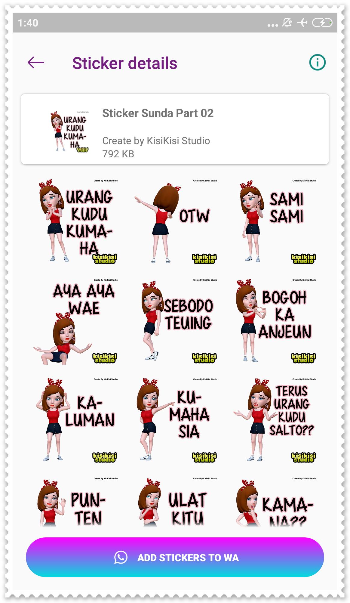 Stiker Sunda Lucu WA Stickers For Android APK Download