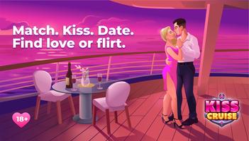 Spin the bottle and kiss, date poster