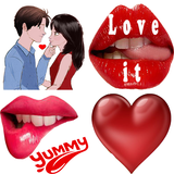 Lips, Kiss and Love Stickers APK