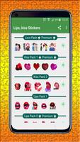 Lips, Kiss and Love Stickers ảnh chụp màn hình 1