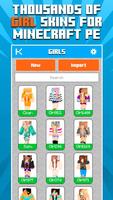 Skins Girls for Minecraft PE Cartaz