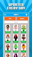 Skins Girls for Minecraft PE تصوير الشاشة 1