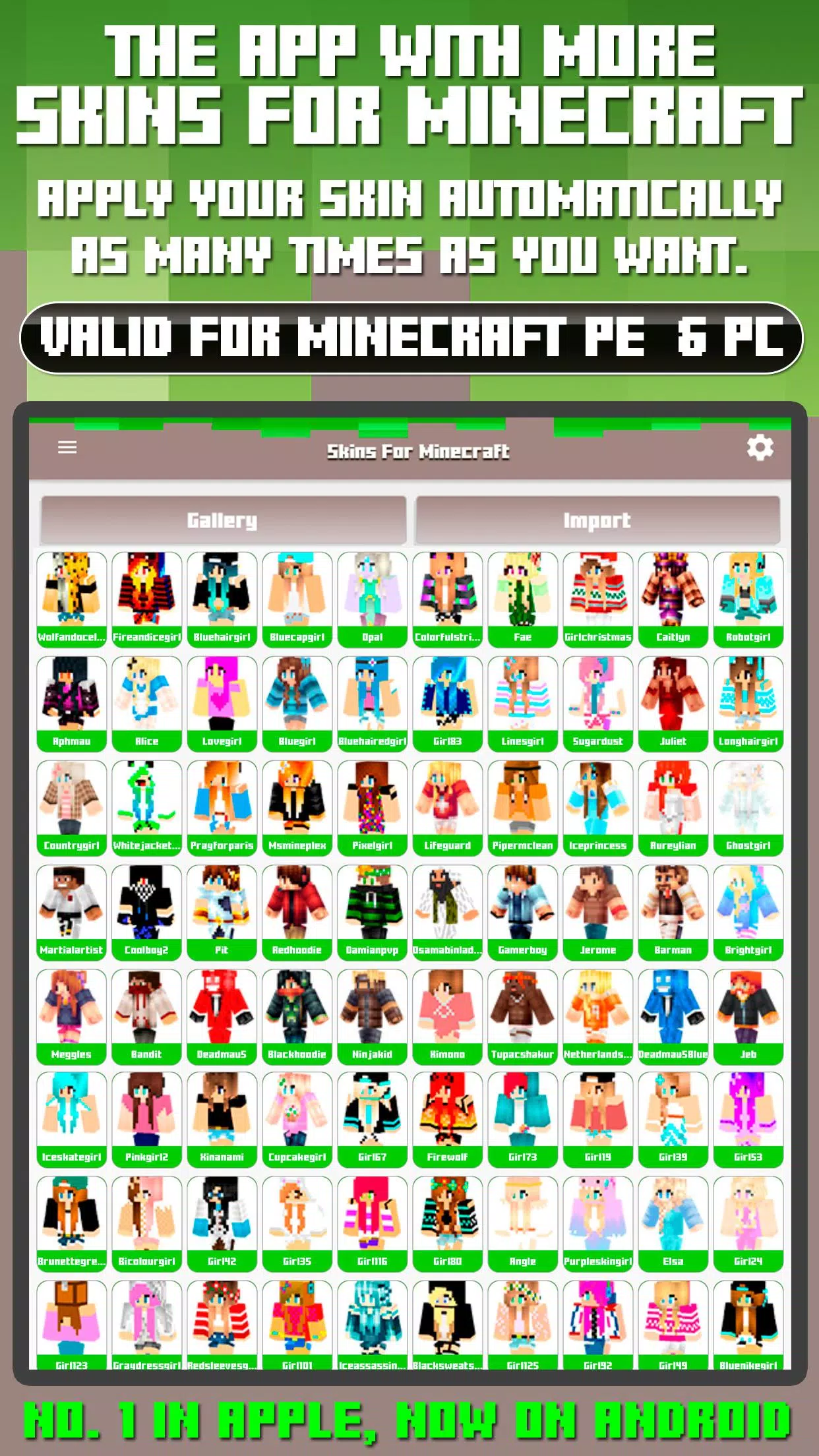 Latest Minecraft skins Page - 102